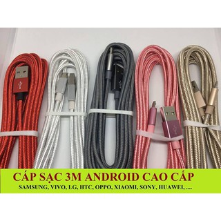 Cáp sạc 3m iphone samsung oppo giá rẻ