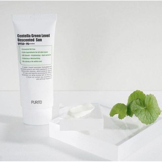 Kem Chống Nắng Purito Centella Green Level Unscented Sun SPF50+PA++++Không Mùi Chiết Xuất RauMá 60ml