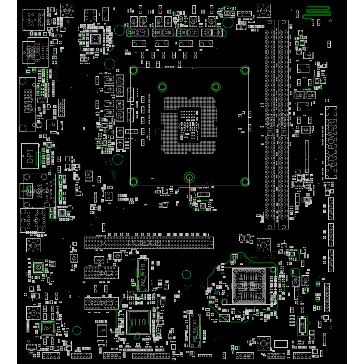 Sơ đồ mạch Boardview MS-7C20 ver 1.0 0A 0B MS 7C20 dùng cho thợ sửa chữa