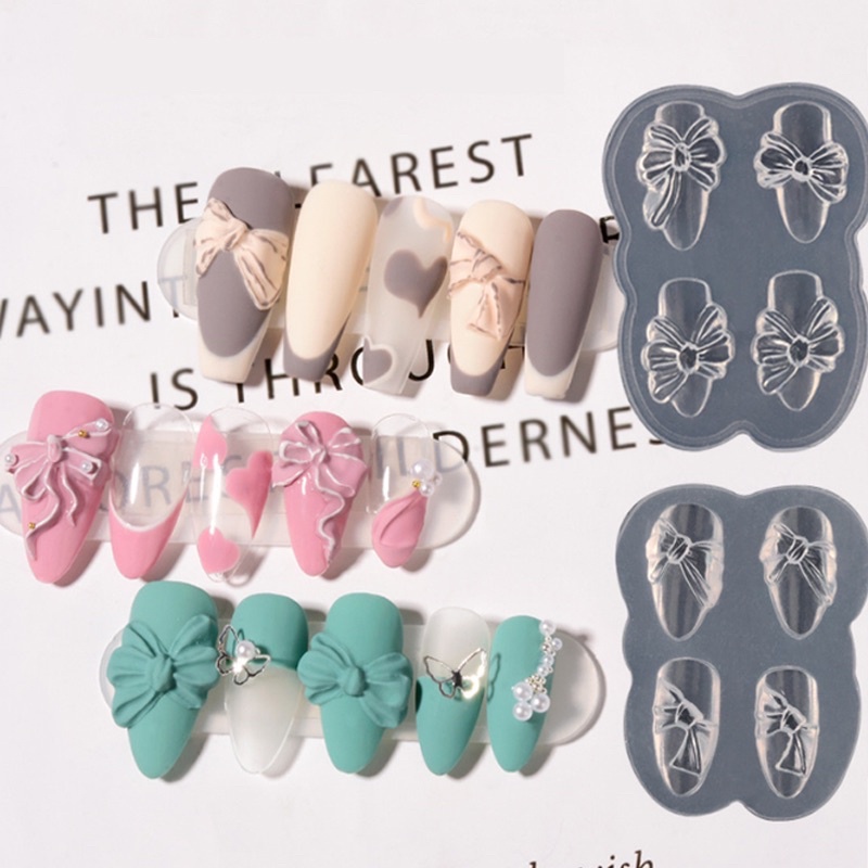 khuôn silicon tạo hình trang trí móng