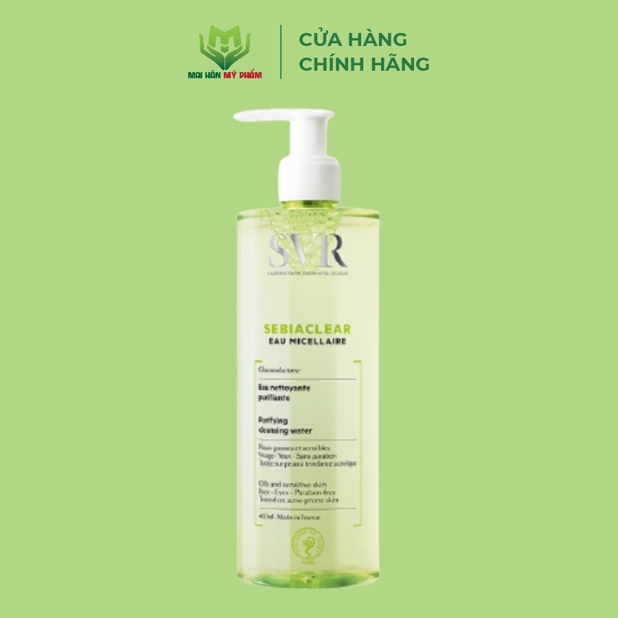 Nước tẩy trang cho da dầu mụn SVR Sebiaclear Eau Micellaire 75ml – 400ml