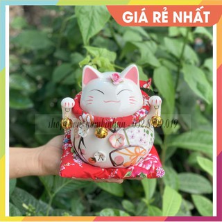 [GIÁ SALE SỐC] MÈO THẦN TÀI CAO 16 CM - ĐỰNG TIỀN, ĐỰNG TIẾT KIỆM BẰNG GỐM SỨ CAO CẤP