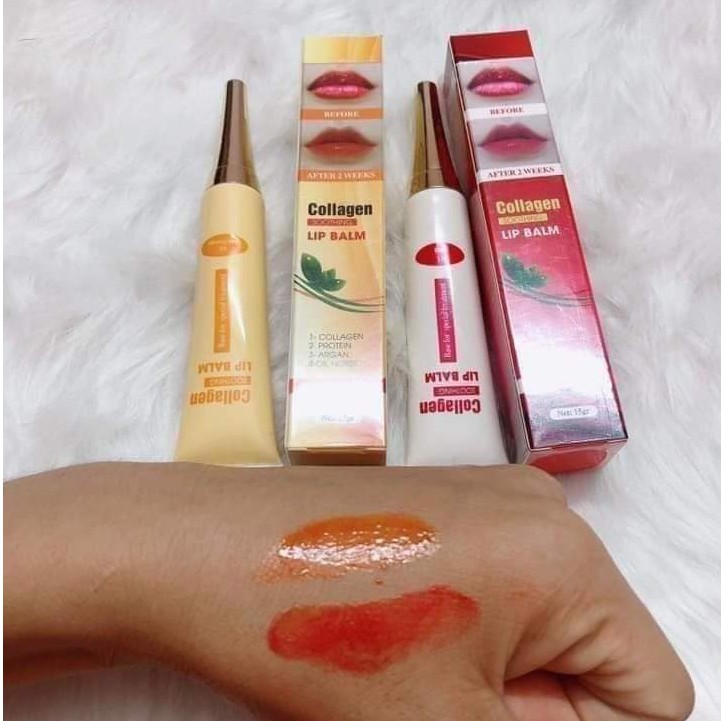 Dưỡng Kích Màu Môi Sau Xăm Collagen Lip Balm Usa