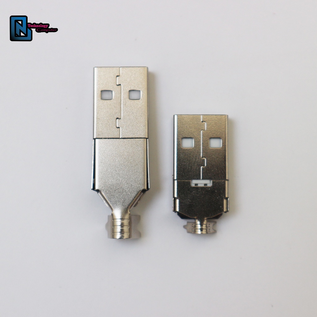 USB A Lõi Nhựa Màu Trắng 4 Pin Chịu Dòng Cao Chiều Dài 22MM 36MM