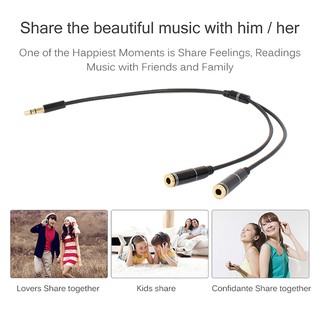 CÁP CHIA CỔNG 3.5MM RA 2 LỖ MICRO VÀ PHONE