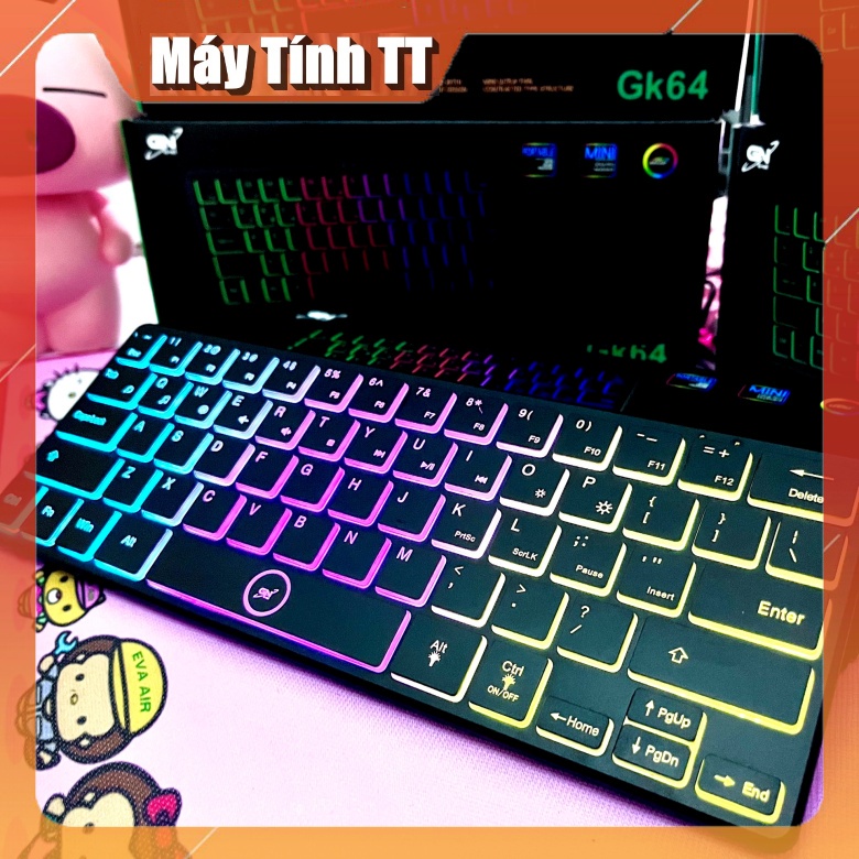 Bàn Phím Máy Tính Mini Có Dây K64 - Bảo Hành 12 Tháng CHÍNH HÃNG - Máy Tính 2T