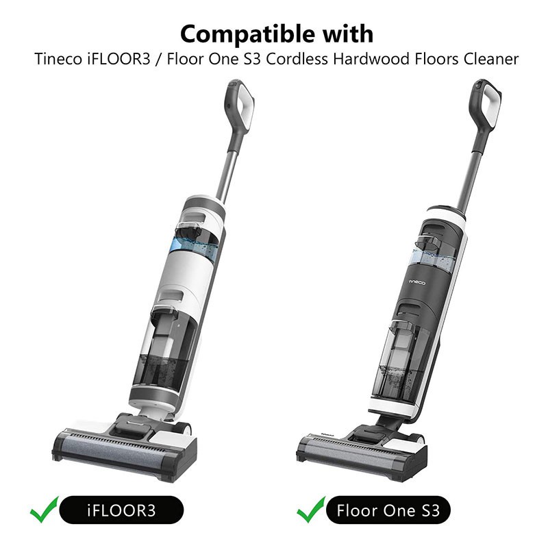 Replacement HEPA Filter and Brush Roller Suitable for Tineco IFloor 3/IFloor One S3 Cordless Wet Dry Vacuum Cleaner