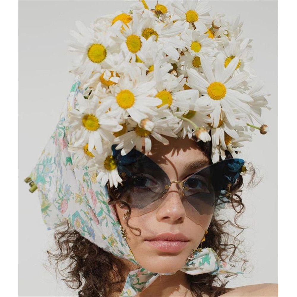 WATTLE Kính Mát Gọng Kim Loại Hình Bướm Thời Trang Cho Nữ