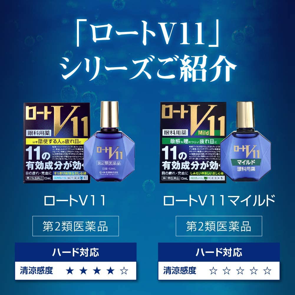 Nhỏ mắt V11 Rohto PREMIUM 13ml Nhật- Phòng các bệnh về mắt