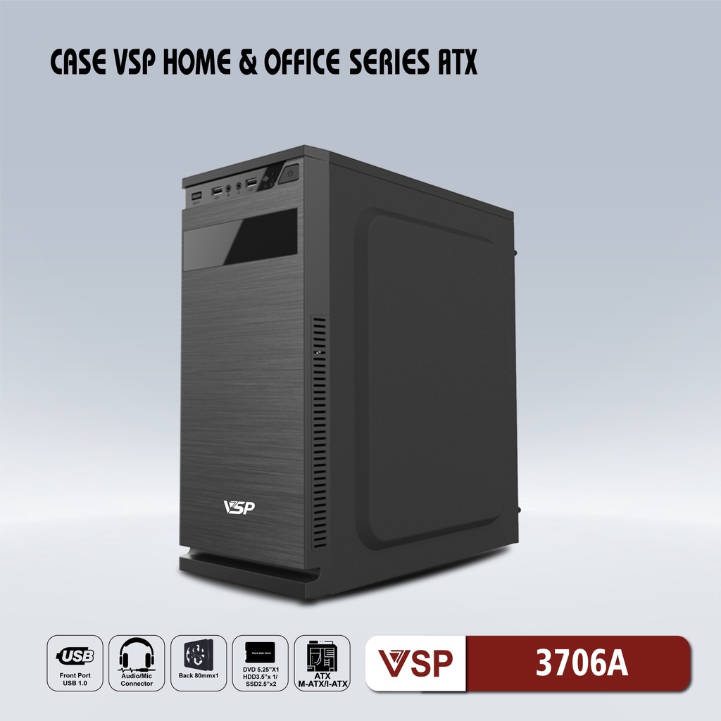 Case VSP 3706A - 3707A (Chuẩn ATX)