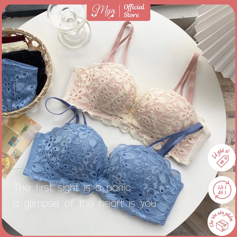 ÁO LÓT REN HÌNH HOA THIẾT KẾ CUP NGANG ĐẸP QUYẾN RŨ A0779