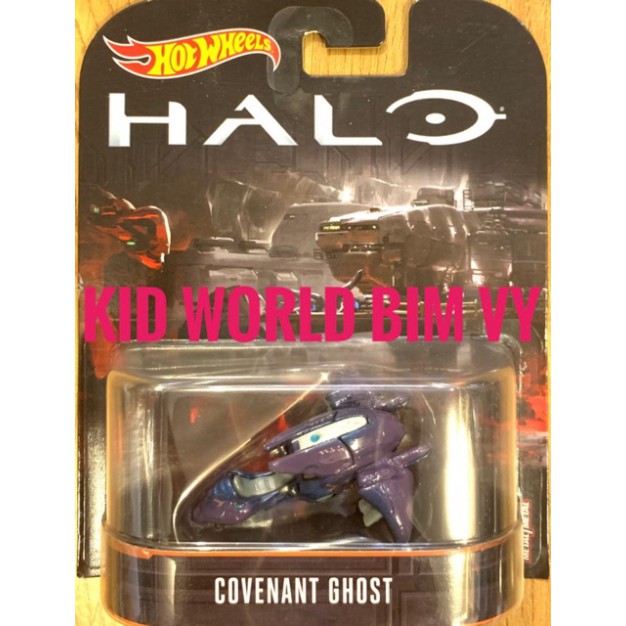 freeship Xe mô hình Hot Wheels Retro Series 2017 Halo Covenant Ghost DWJ83.