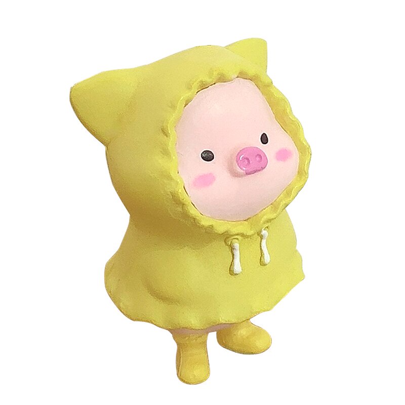 Mô Hình Chú Lợn Hoạt Hình Bằng Nhựa Resin Dùng Trang Trí Tiểu Cảnh Độc Đáo