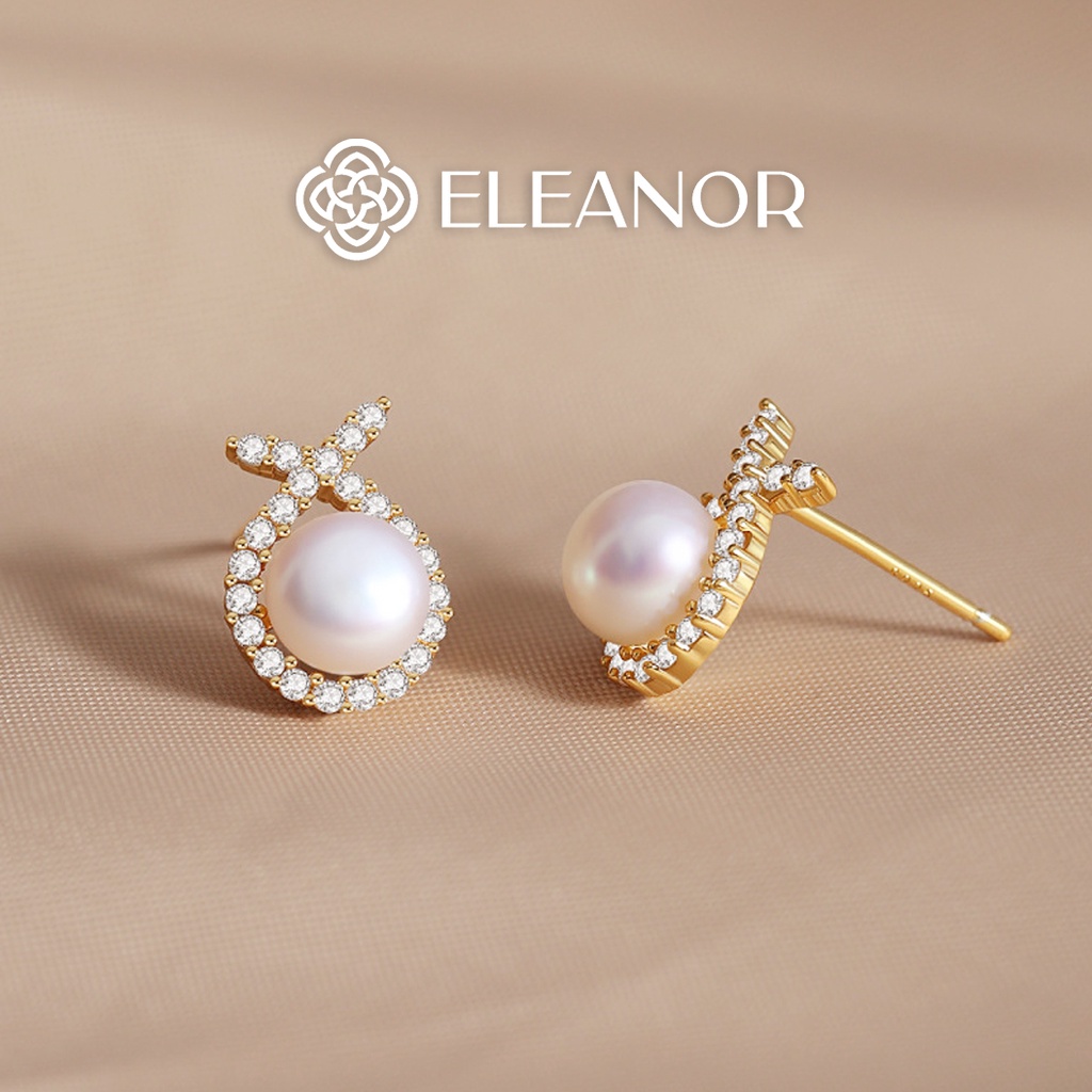 Bông tai nữ Eleanor Accessories hạt ngọc trai nhân tạo phụ kiện trang sức thời trang thanh lịch