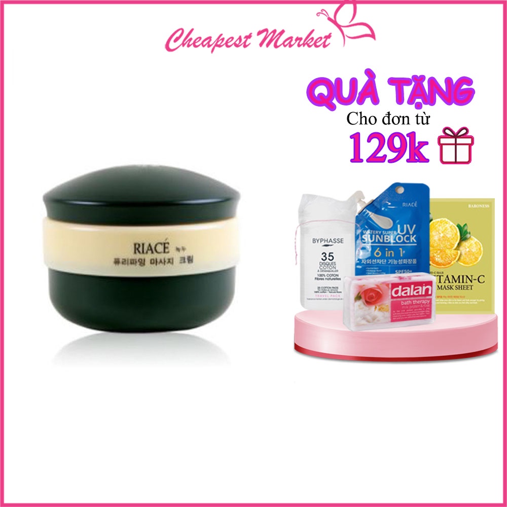 Kem Massage Tẩy Tế Bào Chết cho mặt chiết xuất Đậu Xanh RIACE 310gr