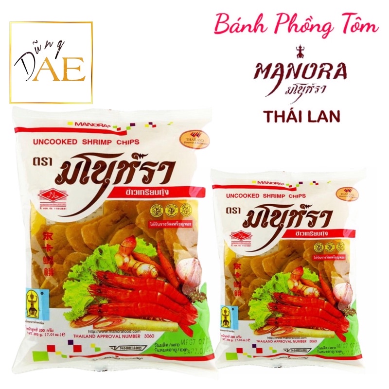 Bánh Phồng Tôm Manora Thái Lan 500g