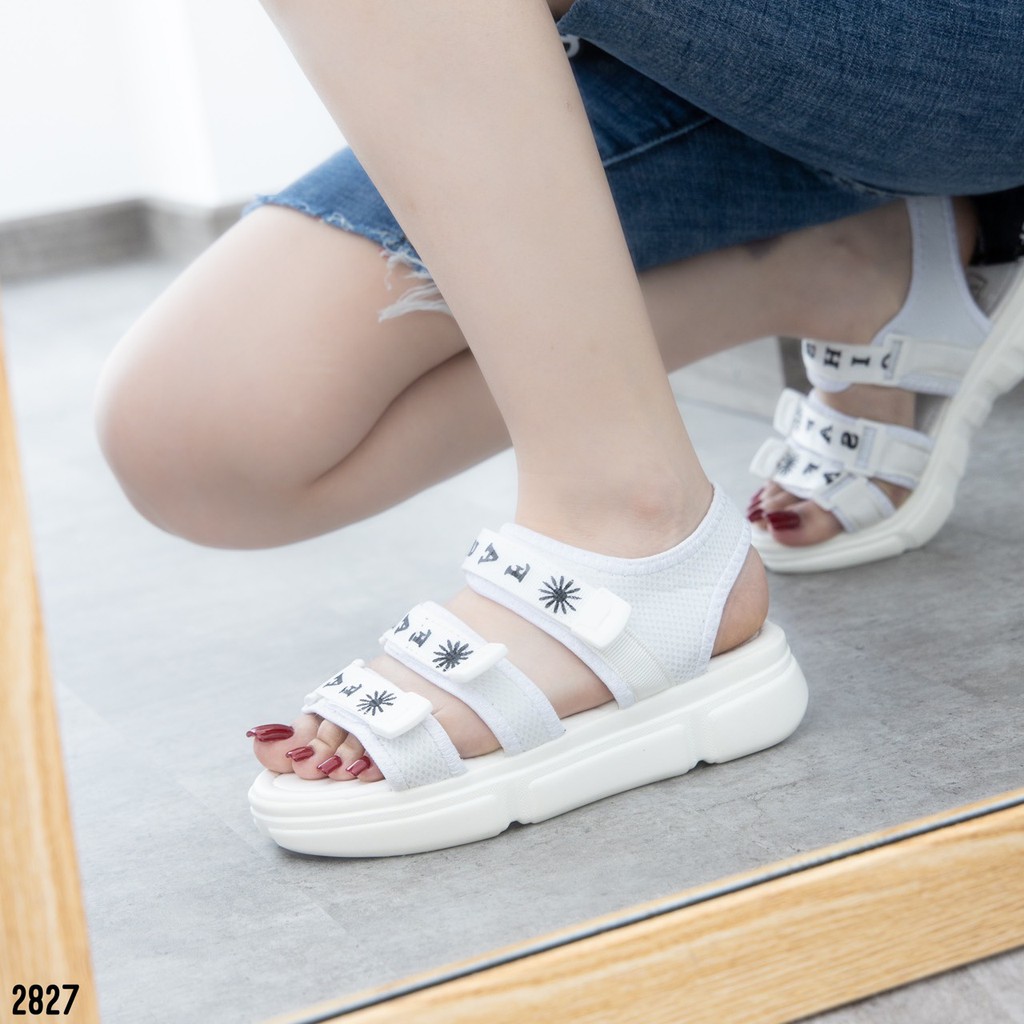 Giày sandal nữ đế cao hoa cúc MWC NUSD- 2827