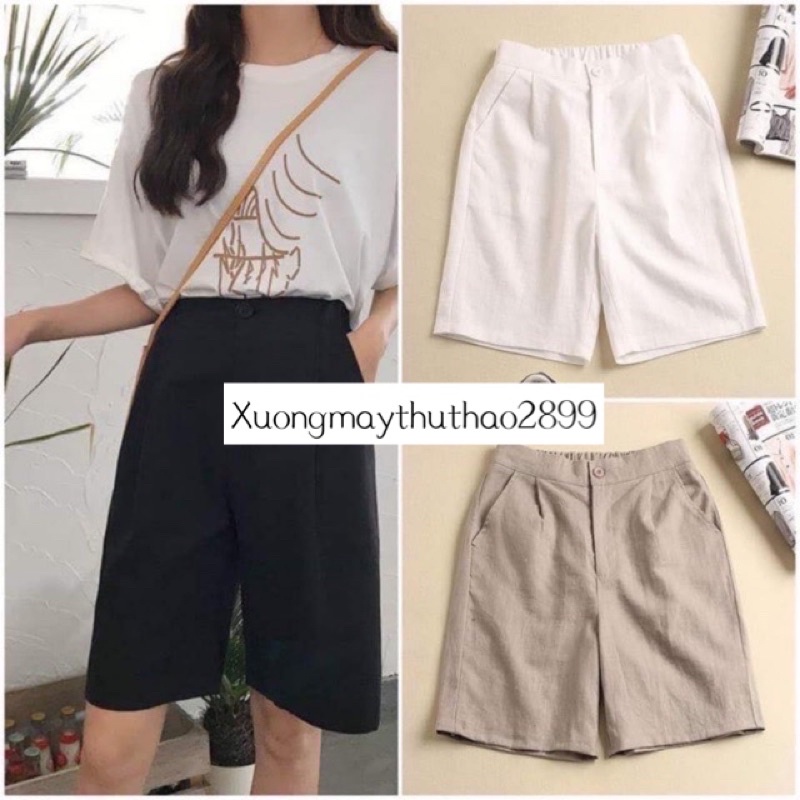 Quần Đùi Đũi Chất Mát  4 Màu Yêu Thích