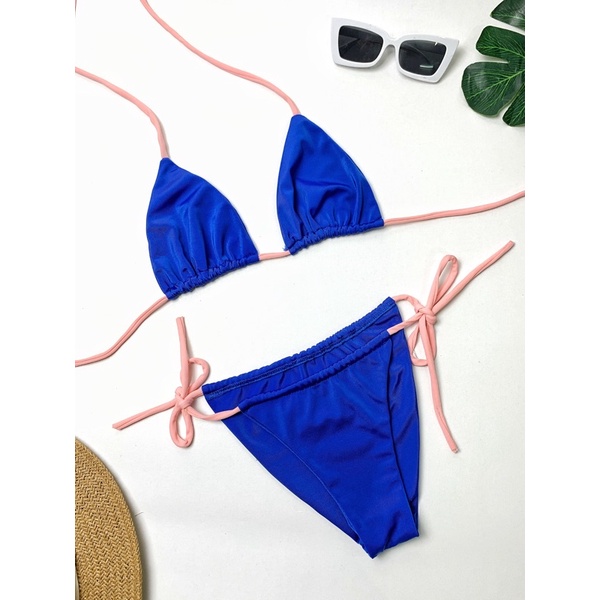 [Sẵn Hàng ] bikini đồ bơi nữ  xanh dây hồng sexy quyến rũ diện ngày hè