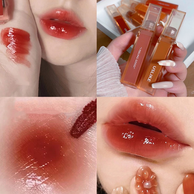 Son bóng Uslike ánh sương trong veo độc đáo căng mướt dưỡng ẩm lâu trôi Candipop