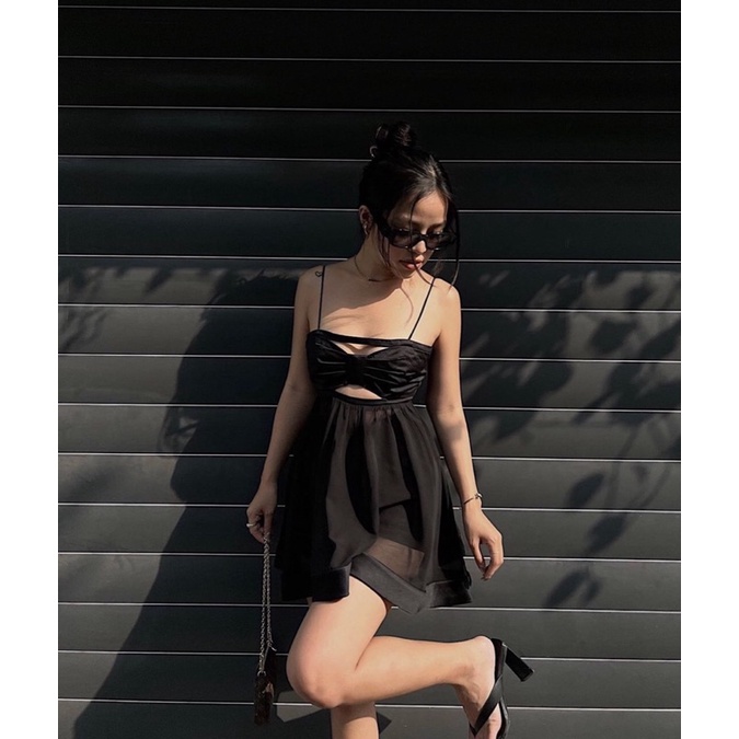 SÉT ÁO 2S NGỰC NHÚN NƠ XOÈ VOAN + SHORT