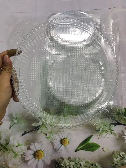 100 Hộp nhựa tròn đựng bánh bông lan 16cm - hộp nhựa H26 - Hộp đựng bánh bông lan 16cm- Hộp đựng bánh gato 16cm