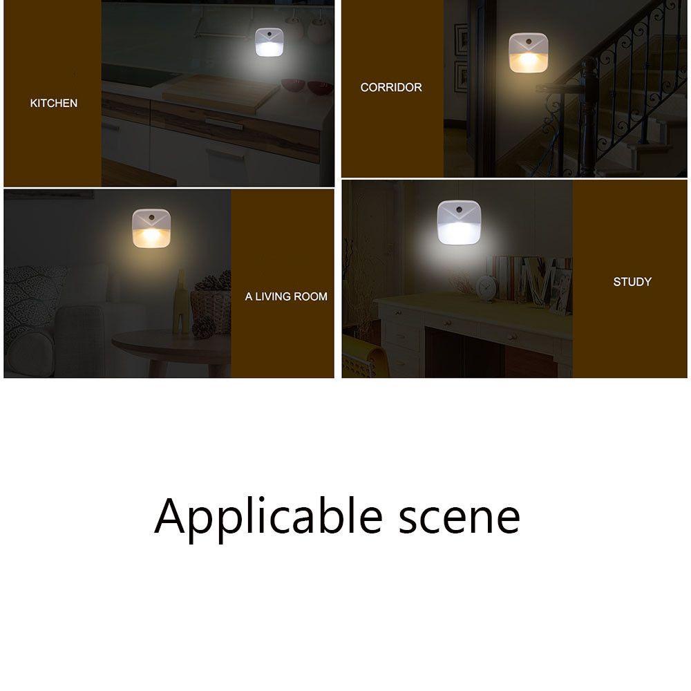 Đèn LED Ban Đêm Bằng ABS Ấm Áp Điều Khiển Ánh Sáng Ban Đêm Mới