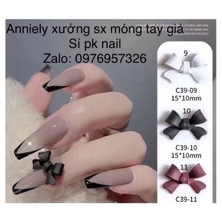 Nơ gắn móng  set 20 nơ，5 màu