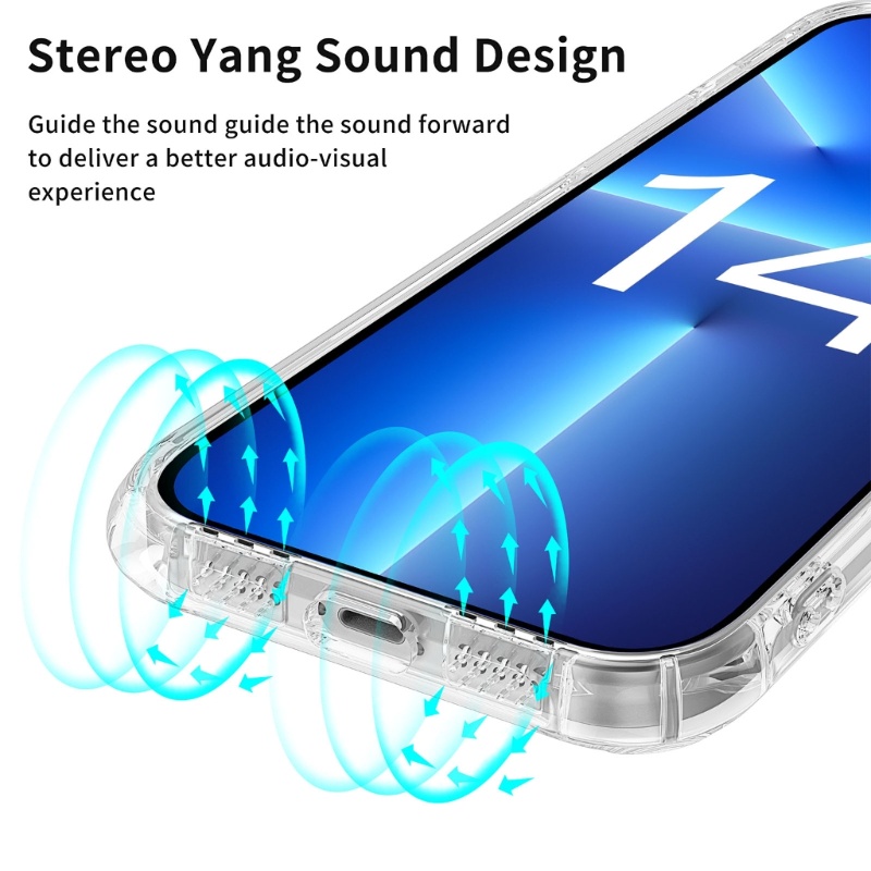 Ốp Điện Thoại Trong Suốt Chống Dấu Vân Tay Cho Iphone 14 14 Max 14 Pro 14 Pro Max