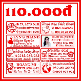 khắc dấu shop, khắc dấu vuông