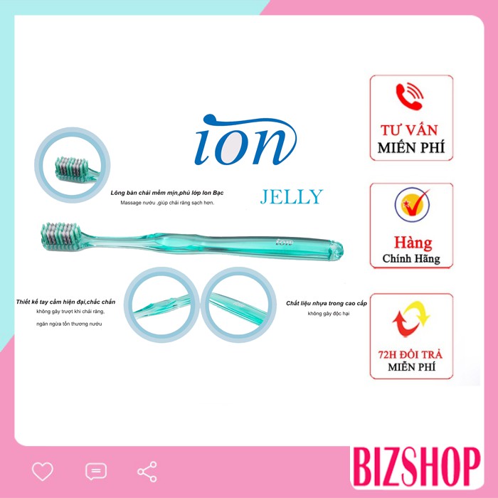 Bàn chải đánh răng Ion Nano Jelly nhập khẩu Hàn Quốc