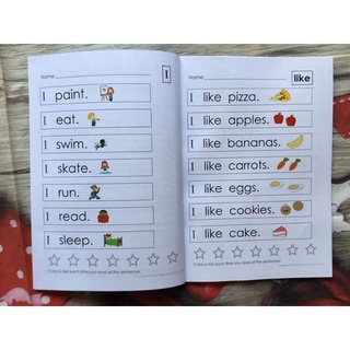 (Tặng file nghe) Bộ 4 cuốn sight words cho bé