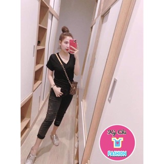Áo phông nữ cổ tim siêu Hot