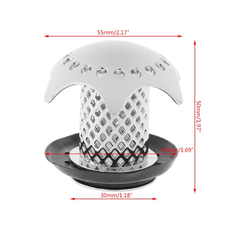 Nắp Đậy Cống Thoát Nước Bồn Tắm Lọc Tóc Tiện Dụng Ốp