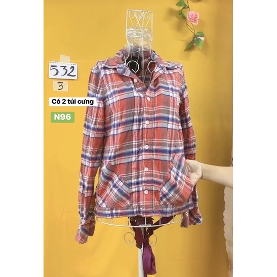 áo somi caro hai túi trước size M.S532