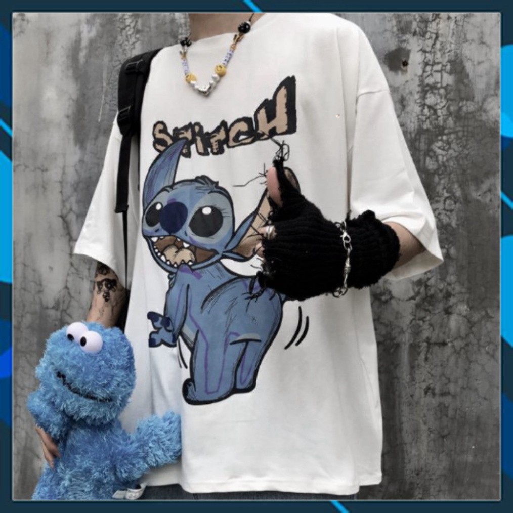 Áo Thun Tay Lỡ Form Rộng Stitch Siêu Hot🍁 Unisex nam nữ đều mặc được | BigBuy360 - bigbuy360.vn