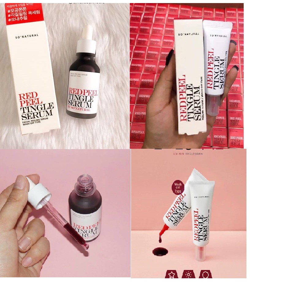 RED PEEL TINGE SERUM SONATURAL - Serum Peel Da Sinh Học Thế Hệ Mới