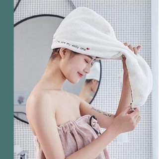 KHĂN Ủ TÓC QUẤN ĐẦU NHANH KHÔ SMILE