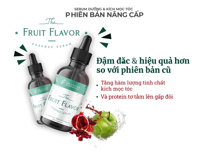 🍊[Phiên bản nâng cấp] FRUIT FLAVOR ESSENCE SERUM SERUM DƯỠNG TÓC - KÍCH MỌC BRANCOS🍏