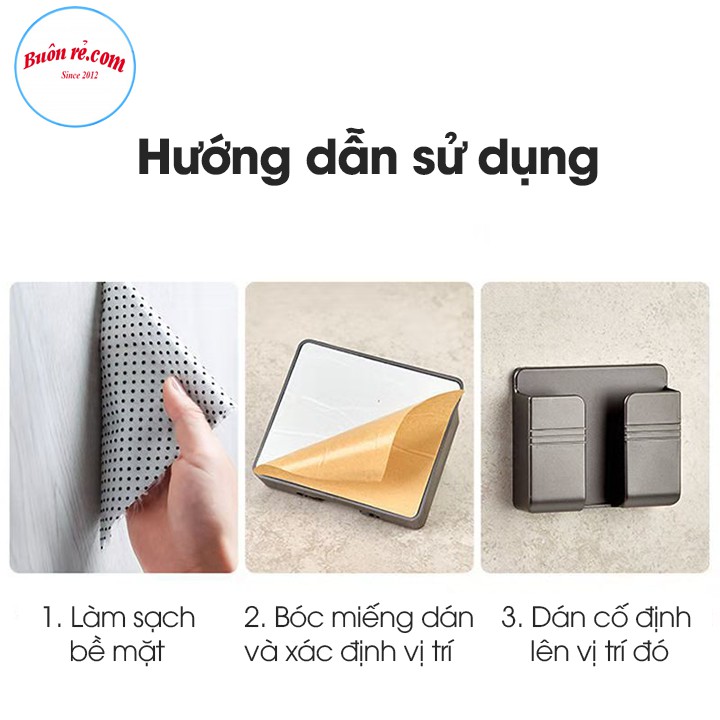 Kệ dán tường giá đỡ sạc điện thoại, điều khiển – Kệ dán tường giá đỡ có khe dây sạc hữu ích – Buôn rẻ 01387