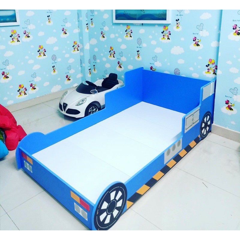 giường ô tô cho bé gỗ MDF nhập khẩu 1m9 | BigBuy360 - bigbuy360.vn