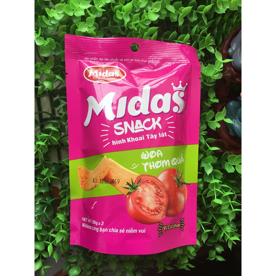 (FRESHIP50K)Snack thịt nướng ngũ vị Midas 30g - giòn tan thơm phức ( 6 vị )