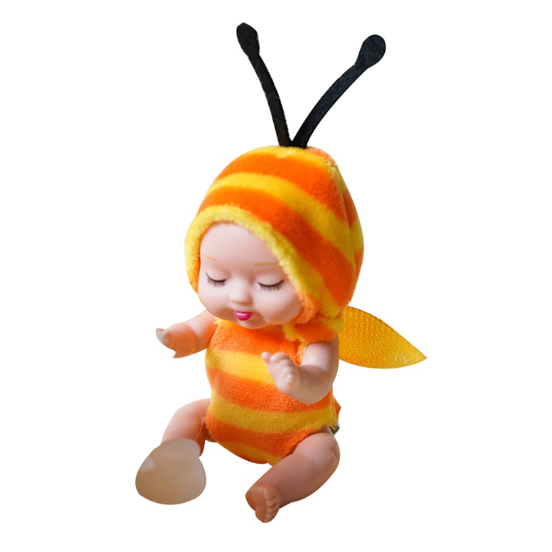 Búp Bê Emulation Bằng Vinyl Mềm Mại Như Thật Hình Động Vật Đóng Mắt Đóng Cửa Dùng Khi Ngủ Cho Bé Sơ Sinh