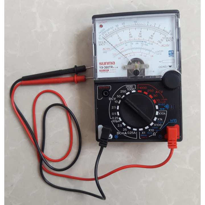 Đồng hồ đo vạn năng kim SUNMA YX-360tr (Có loa báo thông mạch, Kèm Pin)
