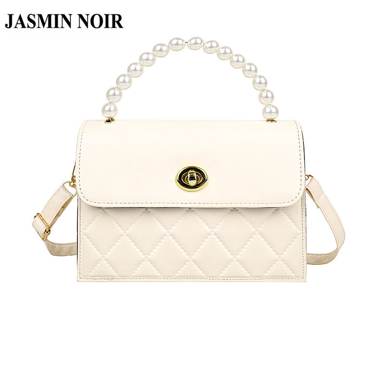Túi Đeo Chéo JASMIN NOIR Họa Tiết Thêu Ca Rô Thời Trang Cổ Điển Cho Nữ