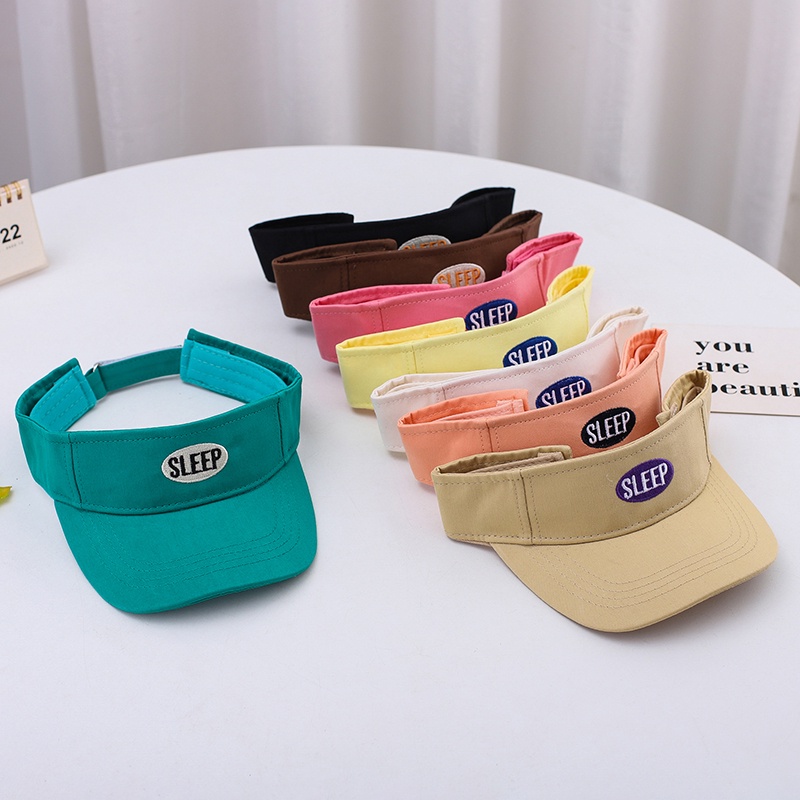 Nón Lưỡi Trai Nửa Đầu Chống Nắng Thêu Chữ Phong Cách Hàn Quốc Mới Cho Bé Trai Và Gái