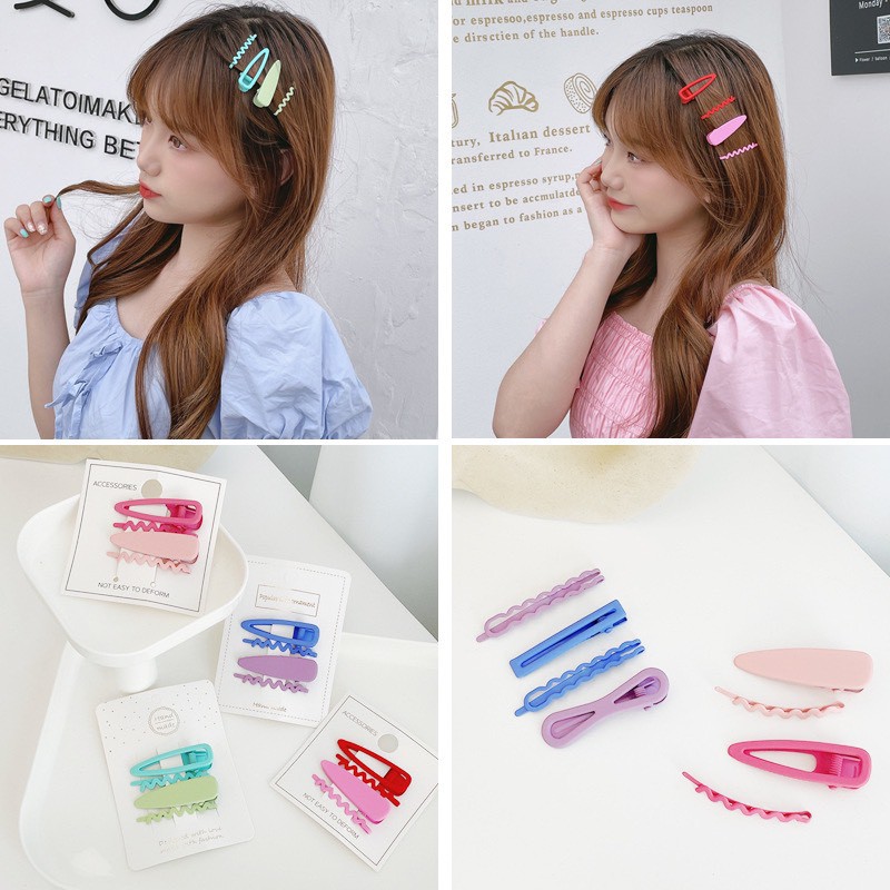 Set 4 Chiếc Kẹp Tóc vintage Siêu Xinh