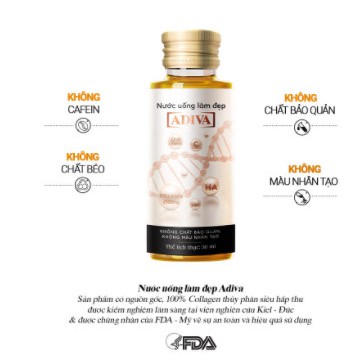 Nước uống làm đẹp Collagen Adiva (Hộp 14 chai 30ml) - Nước uống làm trắng da | Thế Giới Skin Care