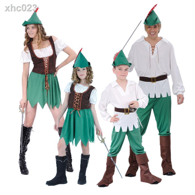 ▥▽❃Trang Phục Hóa Trang Peter Pan Peter Pan Nhân Dịp Halloween Cho Người Lớn Và Trẻ Em