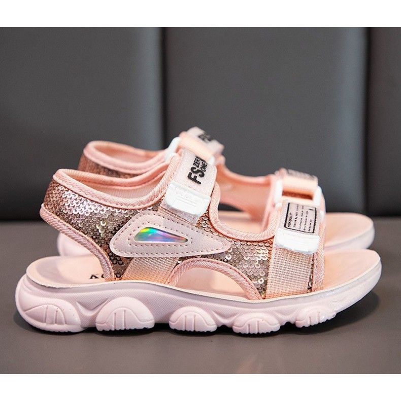 Xăng đan bé gái giày sandal đi học bé gái Dép quai hậu trẻ em gái giày sandan trẻ em dép quai hậu nữ học sinh TL57